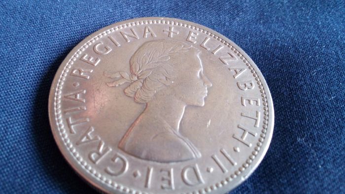 English Half Crown 1957.