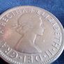 English Half Crown 1957. Image 4