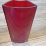 Red Glass vase set Image 6