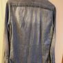 Pretty Green Embroidered Bird Vintage Denim Shirt with Pearl Effect Buttons XS Rare Image 7