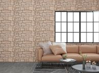 main image for ad 3D Wall Panels with Beige Brick Design 11 pcs EPS
