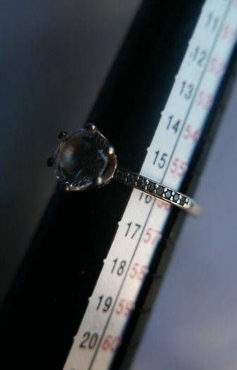 Authentic PANDORA 925 Sterling Silver Clear CZ Sparkling Crown Ring size P