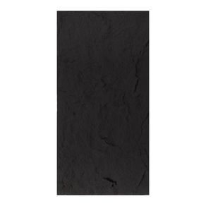 PU Stone Wall Panel Rock Surface Black 120x60cm