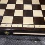 A stunning box of wooden chess pieces and board Image 3