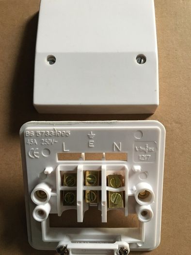 45amp connection outlet plate , 250volt