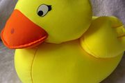 Yellow Duck Beanbag Pillow / Microbead Plush 15"