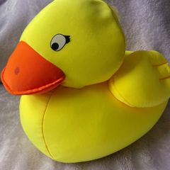 Yellow Duck Beanbag Pillow / Microbead Plush 15"