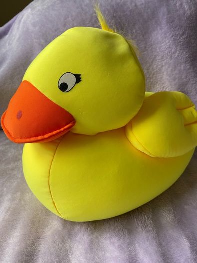Yellow Duck Beanbag Pillow / Microbead Plush 15"