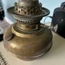 Vintage Brass Oil Lamp With Globe. Image 3