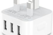 USB Plug, Multi USB Charger 5V 3A for iPhone X XR XS 8 7 6 6S Plus 5 5S 5C SE 14/14 Plus/14 Pro Max 13 12 11, Pad, UK Multiple Wall Charging Adapter Multiport Mains Power Adaptor