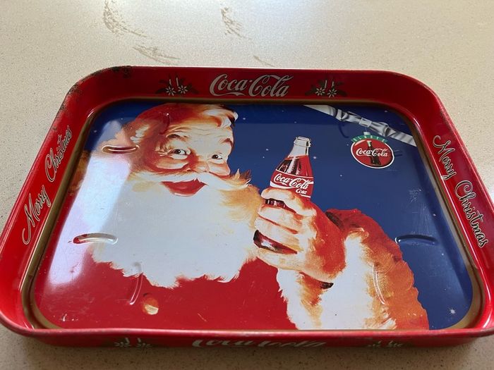 Coca Cola Christmas Metal Tray