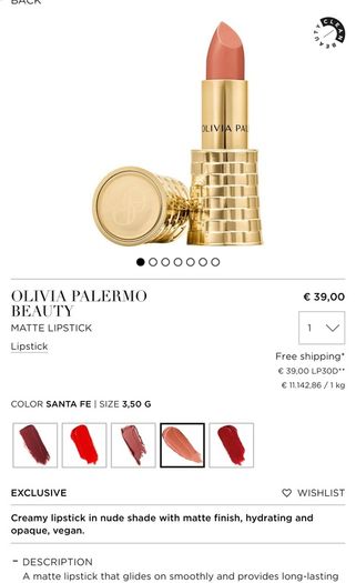Olivia Palermo Beauty Matte Lipsticks