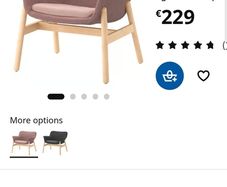 Ikea Vedbo Pink Armchair