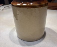 A Large Vintage Stoneware Jar , Flower Pot, House Decor, Cutlery Holder - Misc Piece - 20 cm high