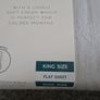 brushed cotton flat sheet grey Image 2