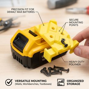 Superior DeWalt Battery Bracket