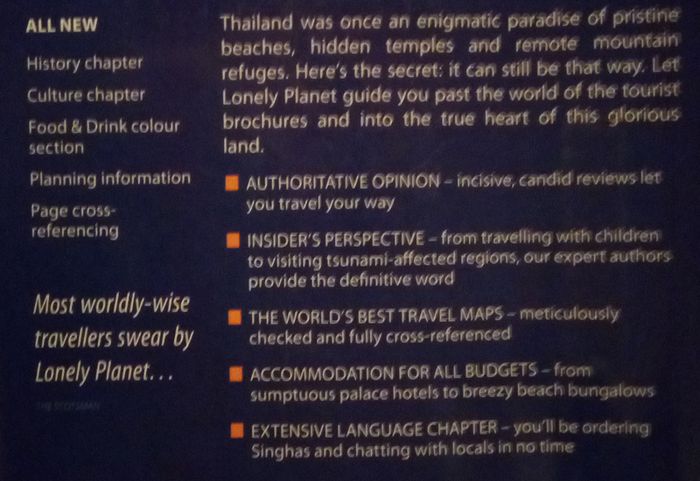 Thailand (Lonely Planet Country Guide) by Joe Cummings (Paperback)
