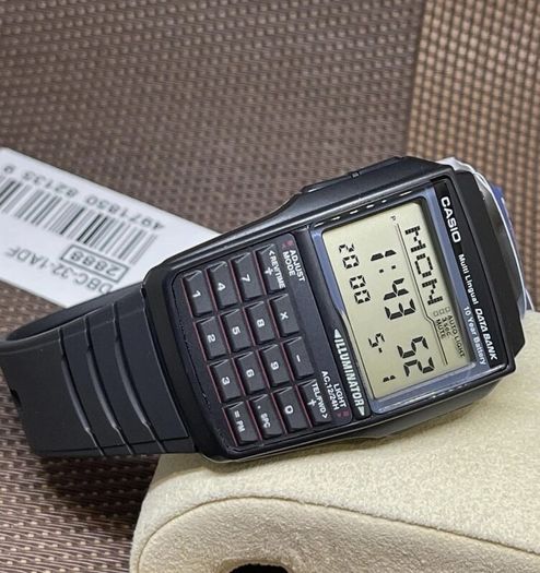 CASIO DBC-32-1A Calculator Watch - Telememo 25 Databank - New with tags