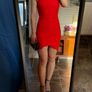 Topshop Red Sexy Laced Minidress; S size Image 2