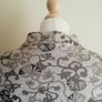 Sandwich Designer Dress Grey & Black Floral Size S. Lined. Measurements in Description Can Post Image 5