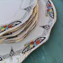 Vintage cake plate & 6 tea plates Image 6