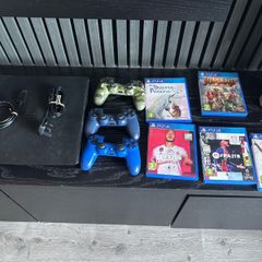 Playstation 4 plus controllers and games