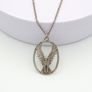 Vintage 925 Sterling Silver Flying Eagle Necklace, Edinburgh 1977 Image 7