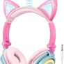 Kids Headphones, Cat Ear LED Light Up Wired Headphones Over Ear with 85dB Volume Limited Hearing Protection,Cute Headphones for Girls MULTIPLE COLOURS AVAILABLE (FREE POSTAGE) Image 5