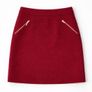 Beautiful Soft Dark Red Mini Skirt: Size 10 - lovely for Christmas, work or play Image 2