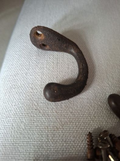 Antique cast iron hooks