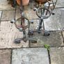 pair of cast iron fire place legs Image 4