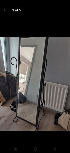Beveled Glass Standing Mirror