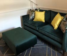 3 seater sofa & footstool