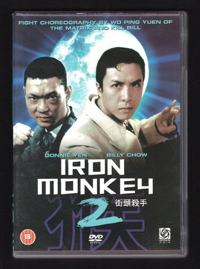 Iron Monkey 2. DVD Film. Staring Donnie Yen,  Billy Chow and Lau Kan Wan