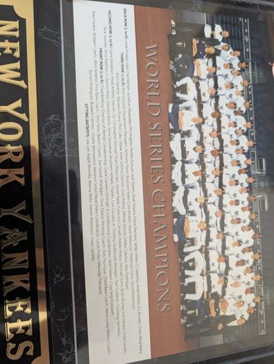 2009 New York Yankees baseball plaque