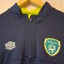 Ireland Football Track Top. Official Umbro Quarter Zip Youth Xtra Large Top. Collect In Dublin Or Receive Via Post. Image 3