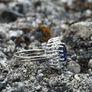 Vintage 1970/80s Sapphire & Diamond Ring Image 6
