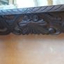Antique French Carved Oak Wall Mirror Image 6