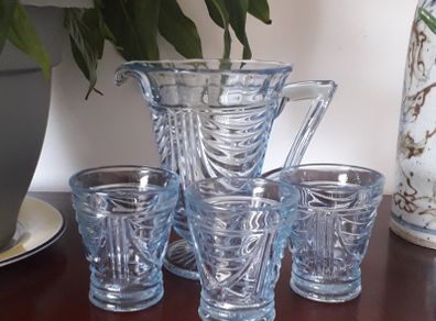 Vintage - Sowerby - Jug and Tumblers