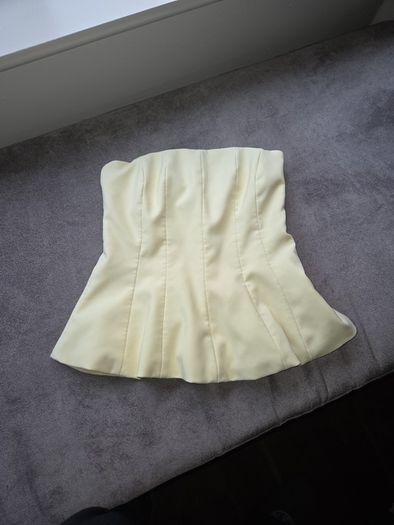 Zara yellow bandeau top uk8