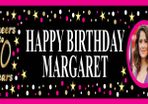 Personalised Birthday Party Banner Poster with photo