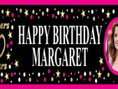 Personalised Birthday Party Banner Poster with photo