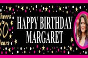 Personalised Birthday Party Banner Poster with photo