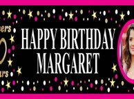 main image for ad Personalised Birthday Party Banner Poster with photo