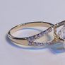 14k Gold ring with 5.2 ct Lab-Grown Diamonds, 5.04 ct main diamond cerified by IGI and Laser inscripted Ideal cut VVS2! Image 5