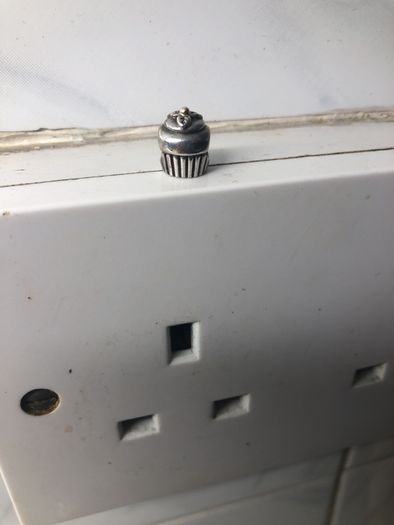 silver pandora gold and silver charm