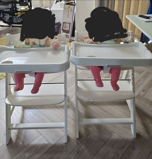 2 x Hauck High Chairs
