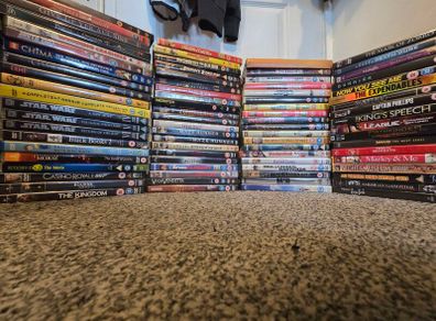 Around 80 DVDs