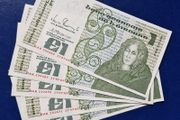 Set of 5 In Sequence Ireland 1 Pound 1989  (HAK) Banknote's