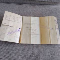 Soldiers Release Book 1949 Premature Release for showing lack of initiative as a Surveyors Clerk FREE STANDARD POSTAGE INCLUDED